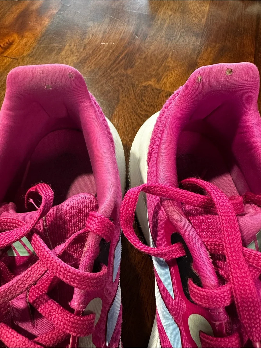 Adidas Runfalcon 3.0 Wide Women’s Sneakers Pink Lucid Fuchsia Blue Dawn Size 7